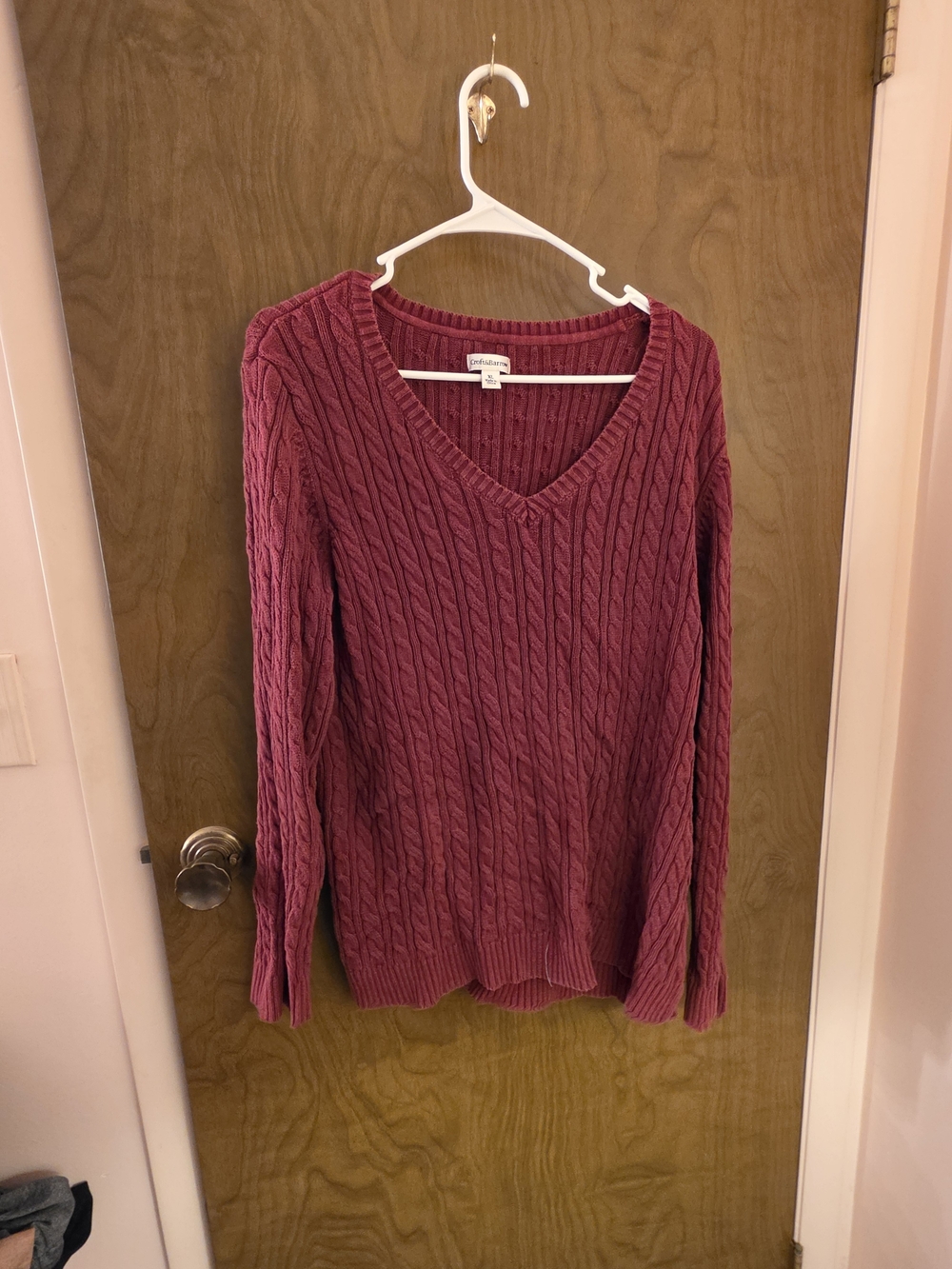 Croft & Barrow Knit V-Neck Sweater Size XL